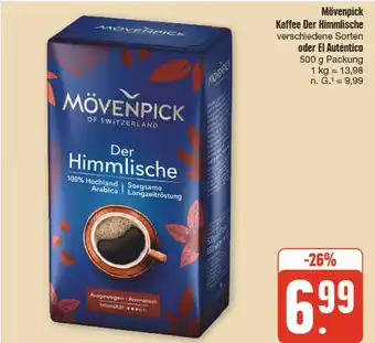 nah & gut Mövenpick kaffee der himmlische oder el auténtico Angebot