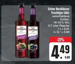 E-Center Echter nordhäuser fruchtiger likör Angebot