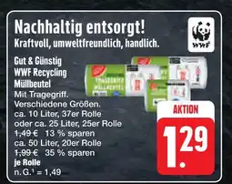 E-Center Gut & günstig wwf recycling müllbeutel Angebot