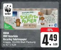 E-Center Edeka wwf naturliebe recycling toilettenpapier Angebot