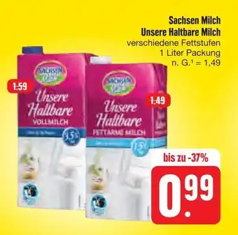 E-Center Sachsen milch unsere haltbare milch Angebot