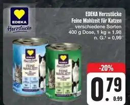E-Center Edeka herzstücke feine mahlzeit für katzen Angebot