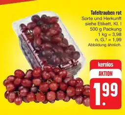 E-Center Tafeltrauben rot Angebot