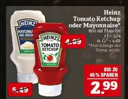 Marktkauf Heinz tomato ketchup oder mayonnaise Angebot