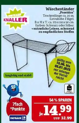 Marktkauf Wäscheständer „poseidon“ Angebot