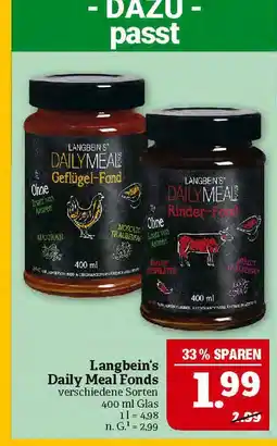Marktkauf Langbein's daily meal fonds Angebot