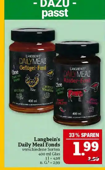 Marktkauf Langbein's daily meal fonds Angebot