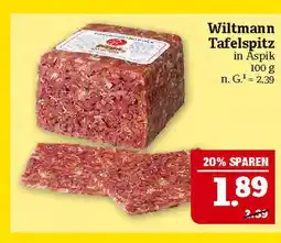 Marktkauf Wiltmann tafelspitz Angebot