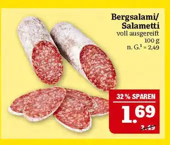 Marktkauf Bergsalami/ salametti Angebot