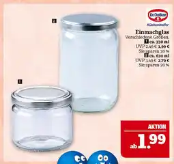 Marktkauf Dr. oetker einmachglas Angebot