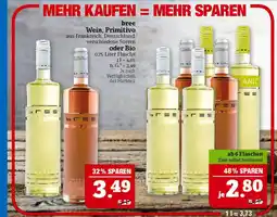 Marktkauf Bree wein, primitivo oder bio Angebot