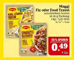 Marktkauf Maggi fix oder food travel Angebot