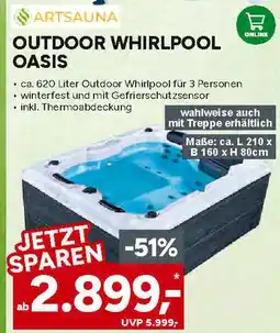 Marktkauf Artsauna outdoor whirlpool oasis Angebot
