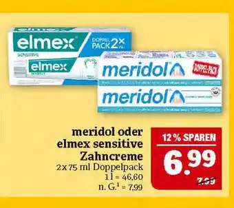 Marktkauf Elmex meridol oder elmex sensitive zahncreme Angebot
