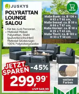 Marktkauf Juskys polyrattan lounge salou Angebot