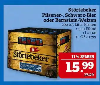 Marktkauf Störtebeker pilsener-, schwarz-bier oder bernstein-weizen Angebot