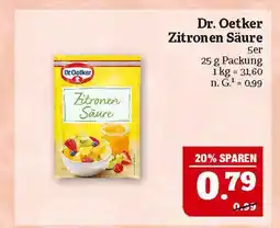 Marktkauf Dr. oetker zitronen säure Angebot