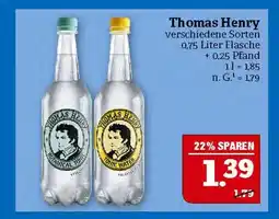 Marktkauf Thomas henry botanical tonic oder tonic water Angebot