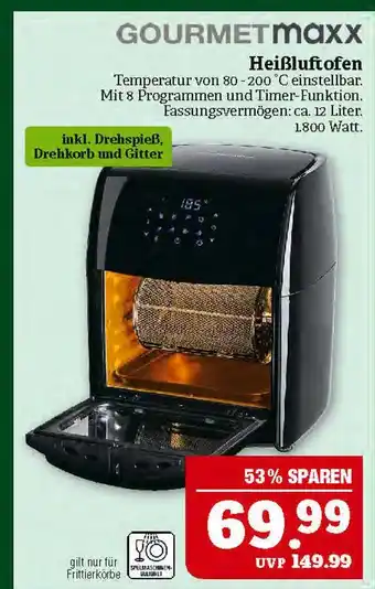 Marktkauf Gourmetmaxx heißluftofen Angebot