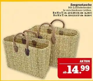Marktkauf Seegrastasche Angebot