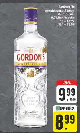 Edeka Gordon's london dry gin Angebot