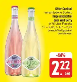 Edeka Käfer hugo alkoholfrei Angebot