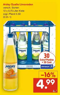 Netto Marken-Discount Ardey quelle limonaden Angebot
