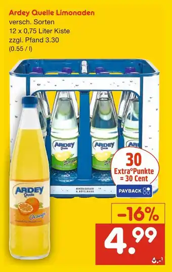 Netto Marken-Discount Ardey quelle limonaden Angebot