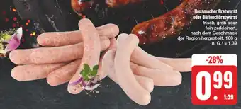 Edeka Hausmacher bratwurst oder bärlauchbratwurst Angebot