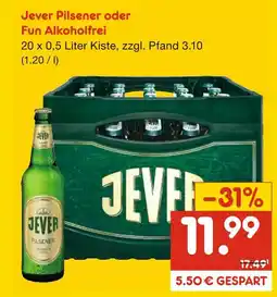 Netto Marken-Discount Jever jever pilsener oder fun alkoholfrei Angebot