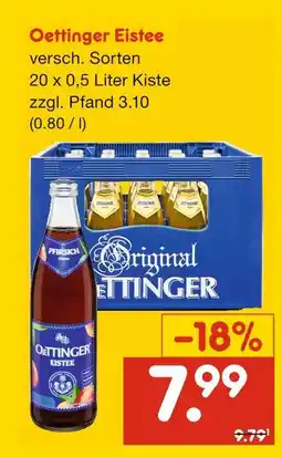 Netto Marken-Discount Oettinger eistee Angebot