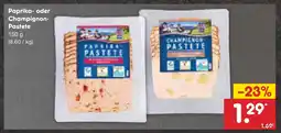 Netto Marken-Discount Paprika- oder champignon-pastete Angebot
