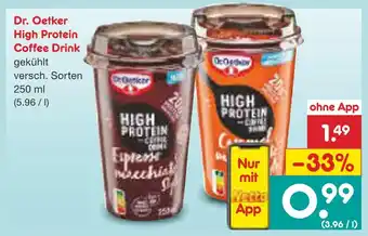Netto Marken-Discount Dr. oetker high protein coffee drink Angebot