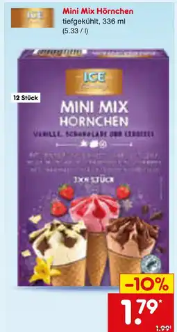 Netto Marken-Discount Ice mini mix hörnchen Angebot
