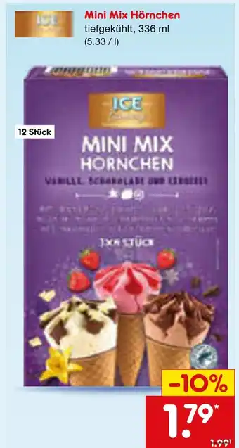 Netto Marken-Discount Ice mini mix hörnchen Angebot