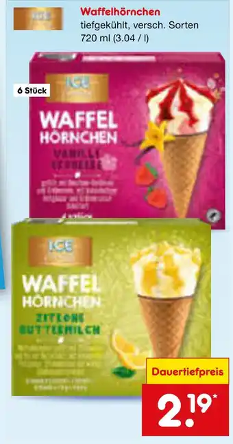 Netto Marken-Discount Ice waffelhörnchen Angebot