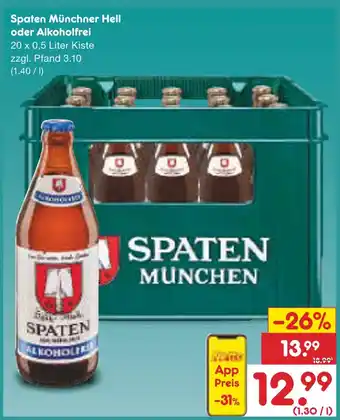 Netto Marken-Discount Spaten spaten münchner hell Angebot