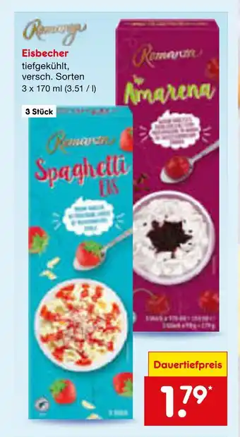 Netto Marken-Discount Romarone eisbecher Angebot