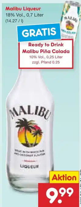 Netto Marken-Discount Malibu malibu liqueur Angebot