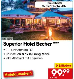 Netto Marken-Discount Netto reisen superior hotel becher Angebot