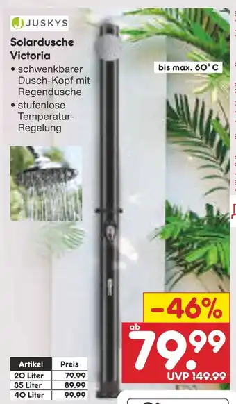 Netto Marken-Discount Solardusche victoria Angebot