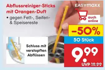 Netto Marken-Discount Easymaxx abflussreiniger-sticks mit orangen-duft Angebot