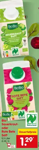 Netto Marken-Discount Biobio bio-sauerkraut- oder rote bete saft Angebot