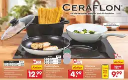 Netto Marken-Discount Ceraflon aluguss-kochtopf, flachbratpfanne oder wokpfanne Angebot