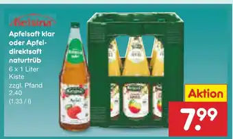 Netto Marken-Discount Beisina apfelsaft klar Angebot