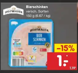 Netto Marken-Discount Hofmaier bierschinken Angebot