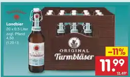Netto Marken-Discount Turmbläser landbier Angebot