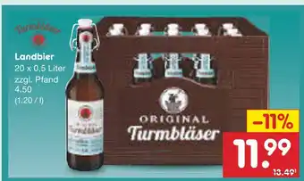 Netto Marken-Discount Turmbläser landbier Angebot