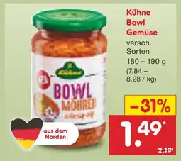 Netto Marken-Discount Kühne bowl gemüse Angebot
