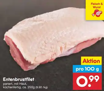 Netto Marken-Discount Fleisch & wurst entenbrustfilet Angebot